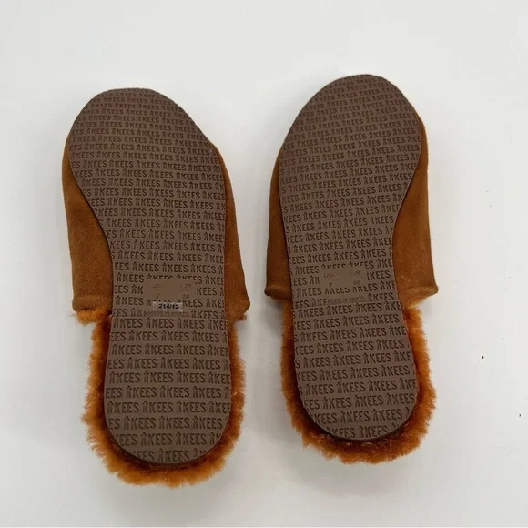 New TKEES Ines Shearling Slide On Mule Sandal Fur Size 7 Flat Loafers - Picture 12 of 14
